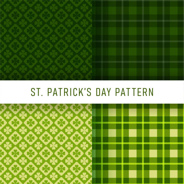 맥주, 모자, 황금 동전을 곁들인 해피 세인트 패트릭의 날 - irish culture st patricks day backgrounds clover stock illustrations