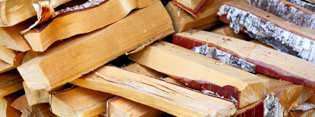 istock Birch firewood for a sauna or bath, close-up, wide banner. 1299754257