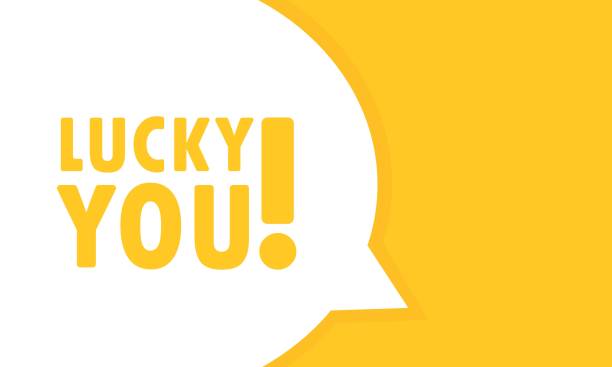 istock Lucky you speech bubble banner. Can be used for business, marketing and advertising. Vector EPS 10. Isolated on white background 1299755225