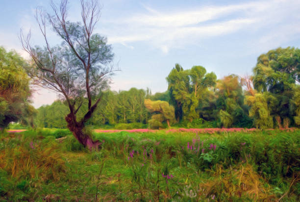 istock Oil landscape painting 1299755722