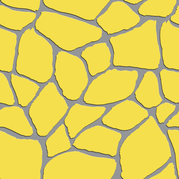 illustrazioni stock, clip art, cartoni animati e icone di tendenza di texture disegnata a mano nei colori grigio e giallo dell'anno 2021 - pantone 2021