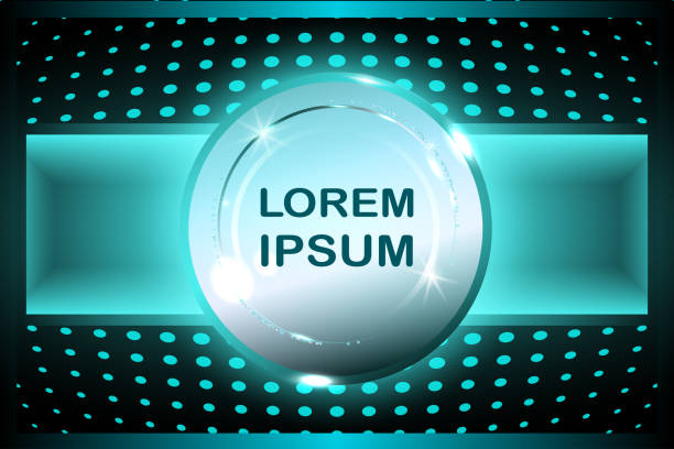 istock Luxury bright blue lines with metal effect style, lines with neon borders on dark background. Vector Illustration 1299764352