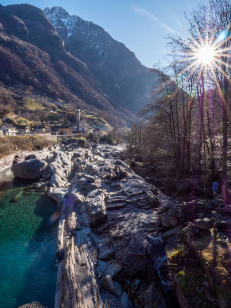 istock Verzasca valley in winter 1299764712
