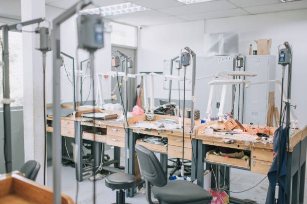 istock workshop studio in college for jewelry design art and craft course wooden table and work tool 1299765287