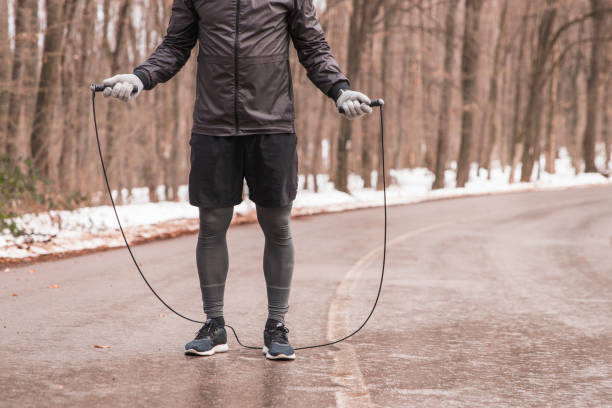 istock Jumping rope on the street 1299766694