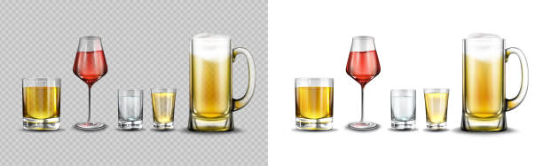 kuvapankkikuvitukset aiheesta lasit alkoholijuomilla, oluella, viinillä, viskillä - shot glass