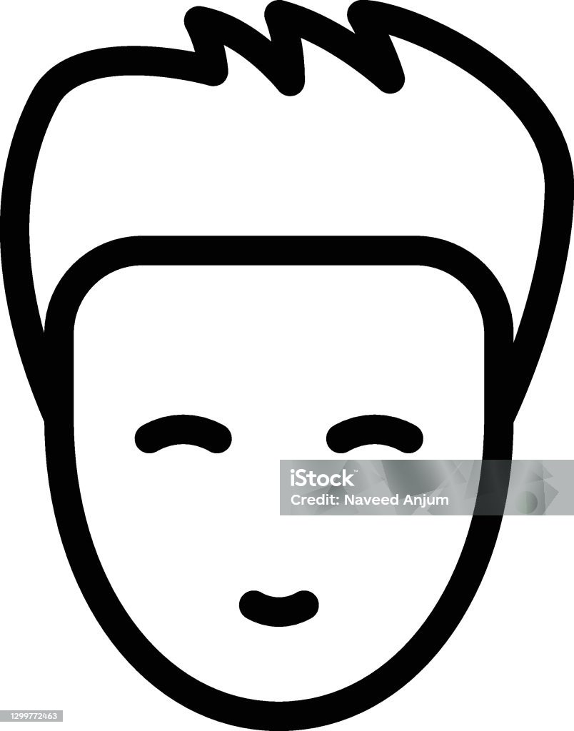 Rectangular Face Boy Boy Face Stock Illustration - Download Image Now - Anatomy, Avatar ...