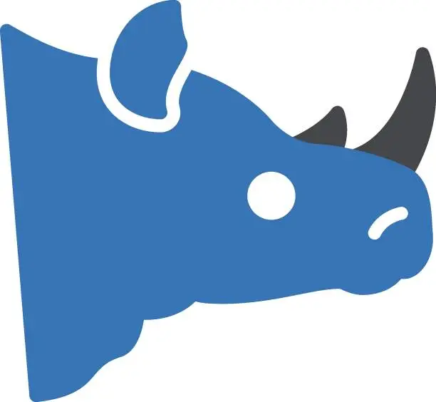 Vector illustration of rhinoceros