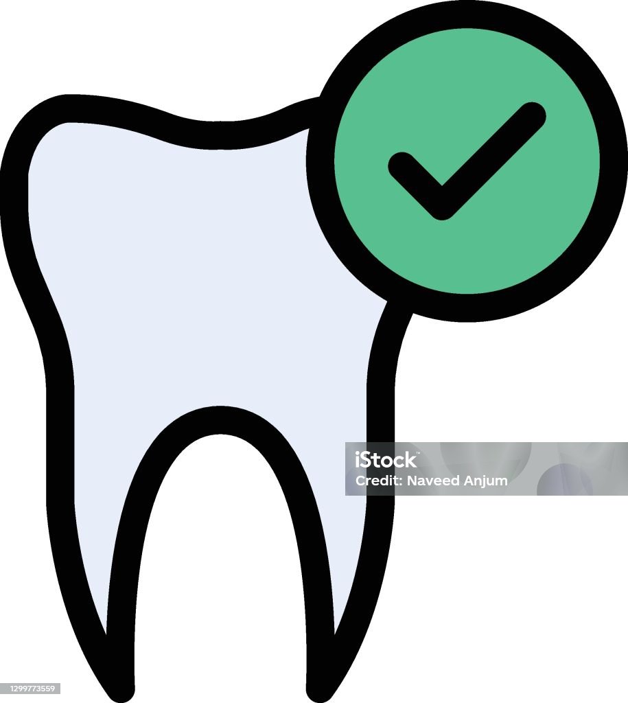Teeth Check Vector Teeth Mark Stock Illustration - Download Image Now - Check Mark, Dental ...