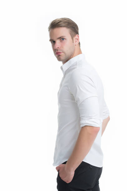 Tidy boy. Working formal dress code. Menswear formal style. Man well groomed formal shirt white background. Guy handsome office worker. Clerical and middle chain management. White collar worker. chico ordenado. código de vestimenta formal de trabajo. estilo formal de ropa de hombre. hombre bien arreglado camisa formal fondo blanco. un trabajador de oficina apuesto. gestión de la cadena clerical y media. trabajador de cuello blanco