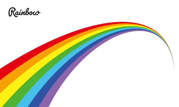 ilustrações de stock, clip art, desenhos animados e ícones de illustration material of the vector of a certain perspective rainbow - rainbow