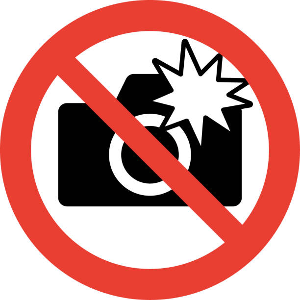No Flushing sign It is a no flushing symbol. no photographs sign illustrations stock illustrations