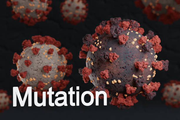 istock variant and mutation of coronavirus, covid 19 strain b117, virus protein infection, 3D Illustration 1299783806