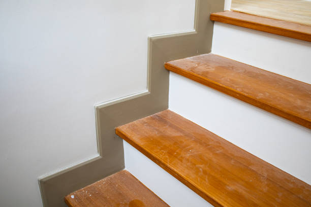 istock The wooden stairs 1299786128