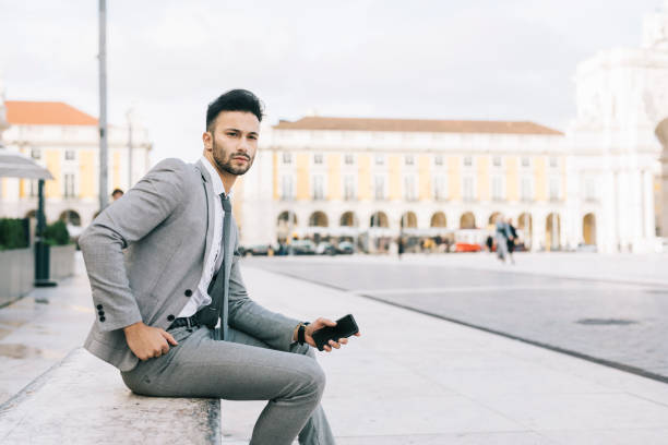 istock Businessman taking a break in the city 1299800346