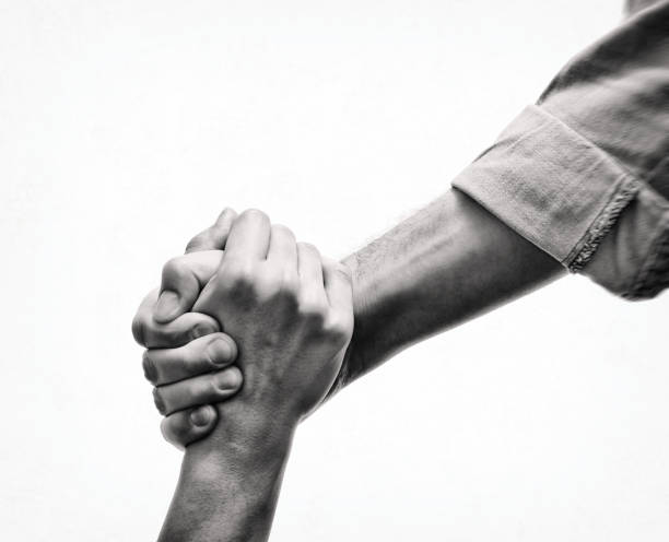 Concept of salvation, donorship, helping hand.