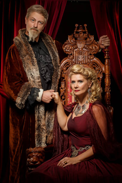istock Historical King and queen in studio shoot 1299809872