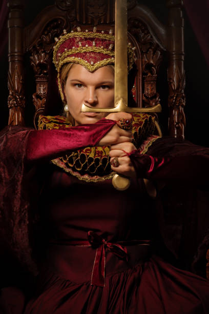 istock Historical Queen character in a studio shoot 1299810714