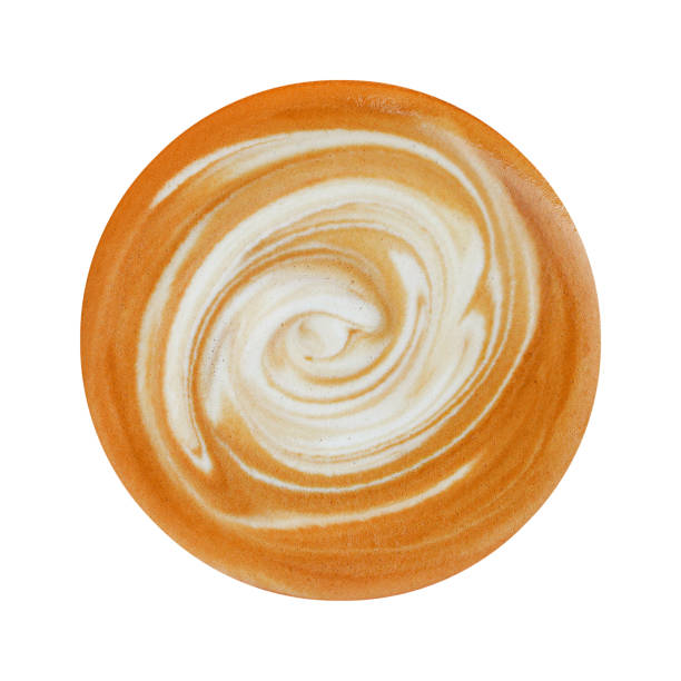 istock top view of stirred latte art isolated on white 1299812307
