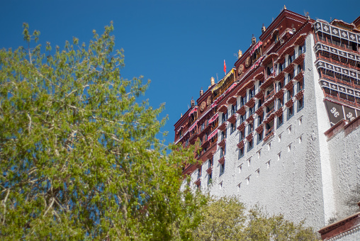 Part of the Potala Palace in Tibet.