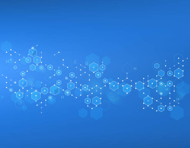 wzory molekularne bg - structural formula stock illustrations