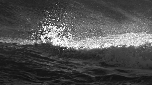 istock Detail view of spray listing from wave crests 1299817581
