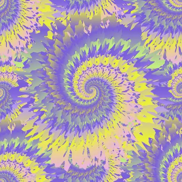 Vector illustration of tie dye pastel seamless pattern