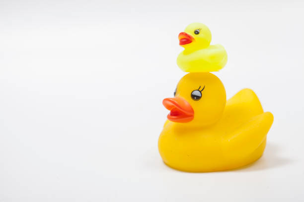 istock Yellow rubber duck mother and child 1299821945