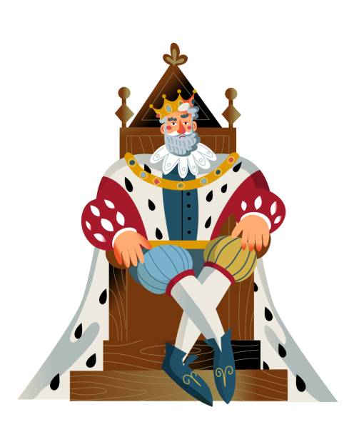 70 Cartoon Of King Sitting On Throne Illustrations & Clip Art - iStock