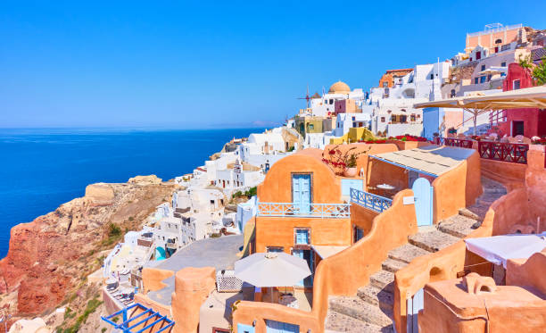 istock Santorini island in Greece 1299823768