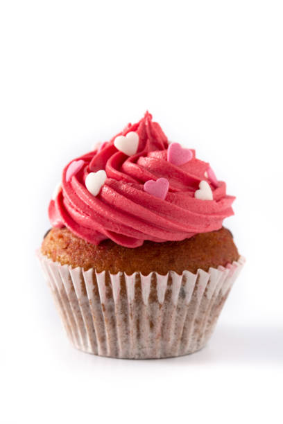 istock Cupcake decorated with sugar hearts for Valentine's Day 1299826707
