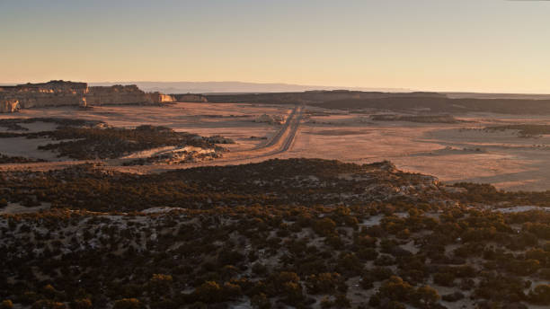 istock I-70 Crossing Desert Amid Dramatic Rock Formations - Aerial 1299826805