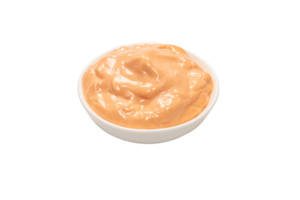 istock Sauce in a bowl isolated on white. 1299827688