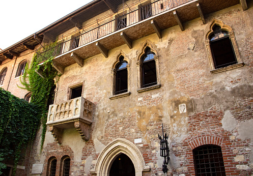 The house of Julia in Verona, Italy
