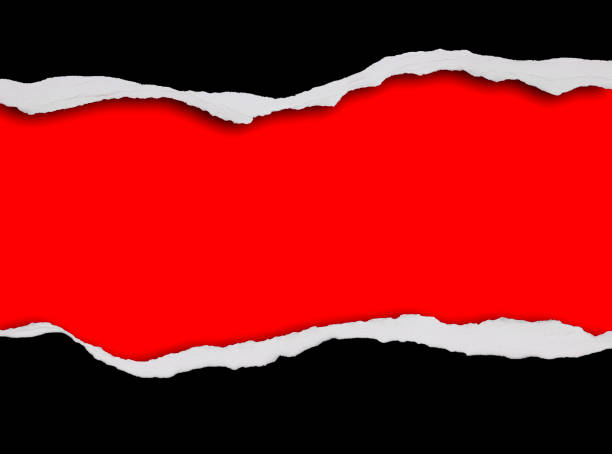 istock Ripped paper on red 1299829769