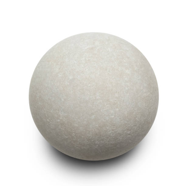 istock Pebble. Smooth gray sea stone isolated on white background with shadows, clipping path  for isolation without shadows on white 1299829842