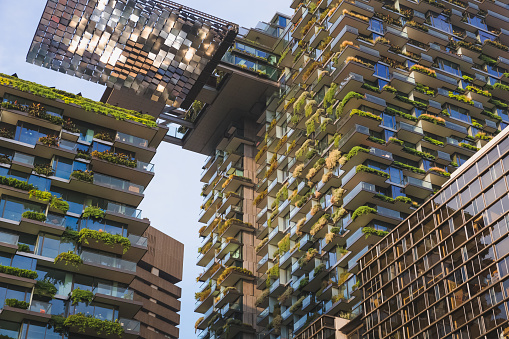 One Central Park is a green, eco friendly mixed-use dual high-rise building located in the Sydney suburb Chippendale, NSW, recognised for its external hanging gardens.
