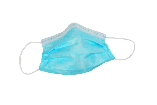 istock Medical mask isolated on a white background 1299832415