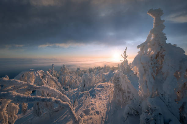 istock Morning On Krestovaya Mountain 1299833308