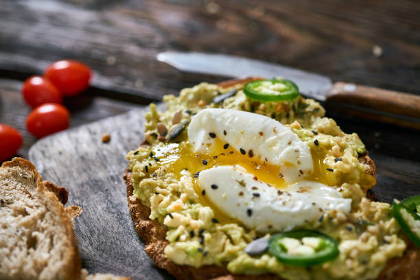 istock Healthy avocado and egg sandwich 1299839709