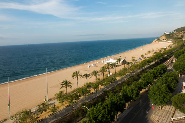 istock Beach in Calella on the Mediterranean near Barcelona 1299843345