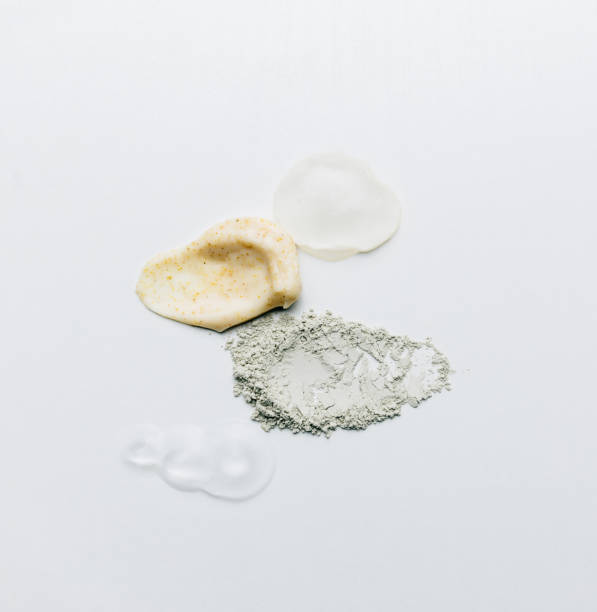 istock Textures from cosmetics and powder. Body Scrub. Smears on the table 1299846061