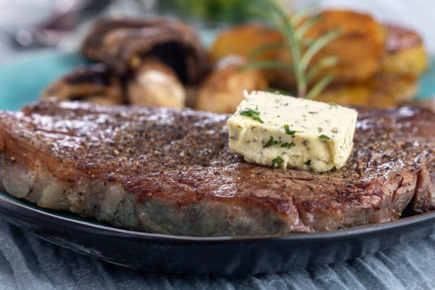 istock juicy grilled steak on a plate 1299851631