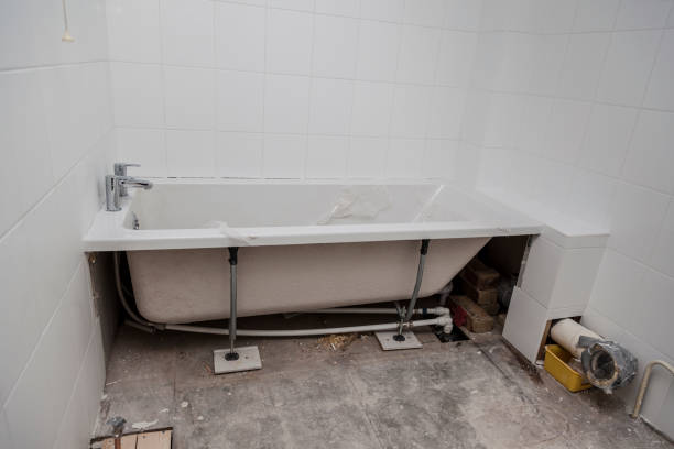 istock small bathroom renovation and installation after grouting 1299856705