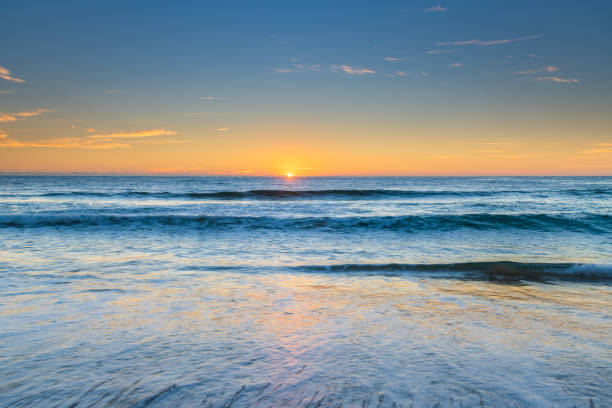 istock South Coast Sunrise Seascape and light high cloud 1299865705