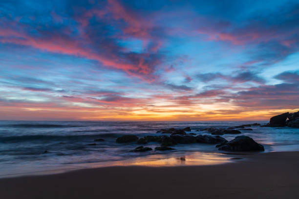 istock High cloud beautiful dawn at the beach 1299865875