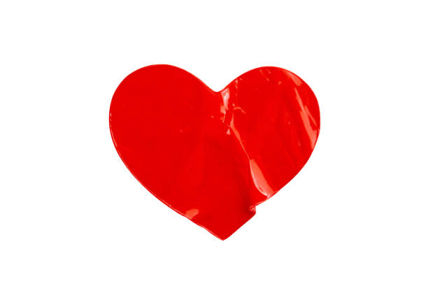 istock red heart shape sticker isolated on white background 1299867137