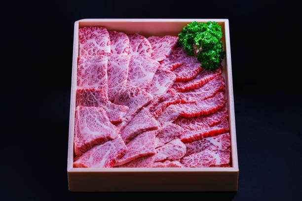일본 쇠고기 선물 상자 - 환태평양경제동반자협정 뉴스 사진 이미지