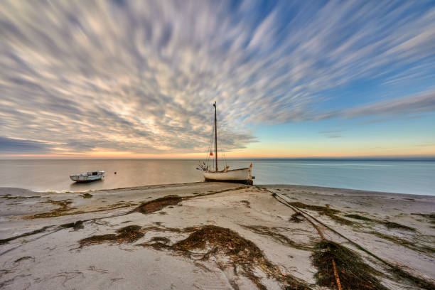 Fishing boat on the beach, Hel Peninsula, Poland