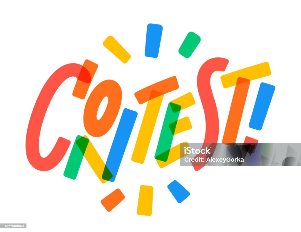 Contest Vector Graphics Contest Vector Handwritten Lettering Banner Stock Illustration ...
